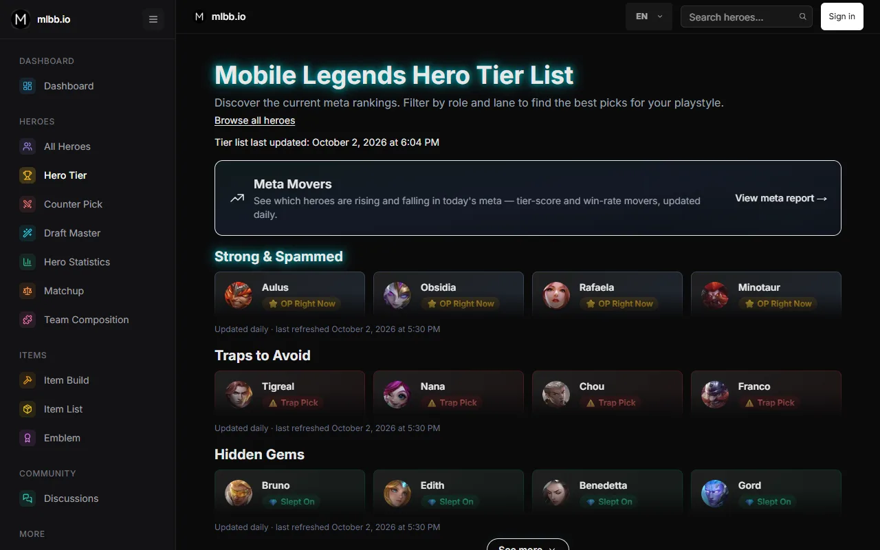 Menu now: colored icons, current page highlighted